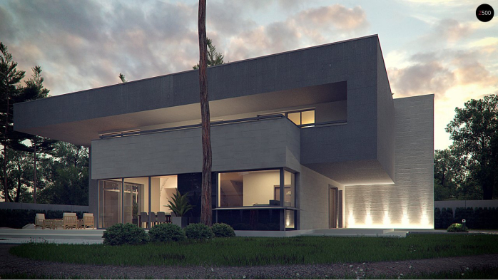 Проект дома Ux127 - 10 Двухэтажные дома в Киеве