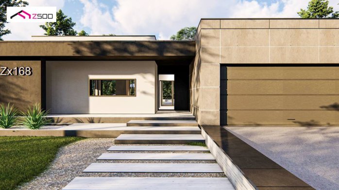 Проект дома Ux168 - 6 Одноэтажные дома в Киеве