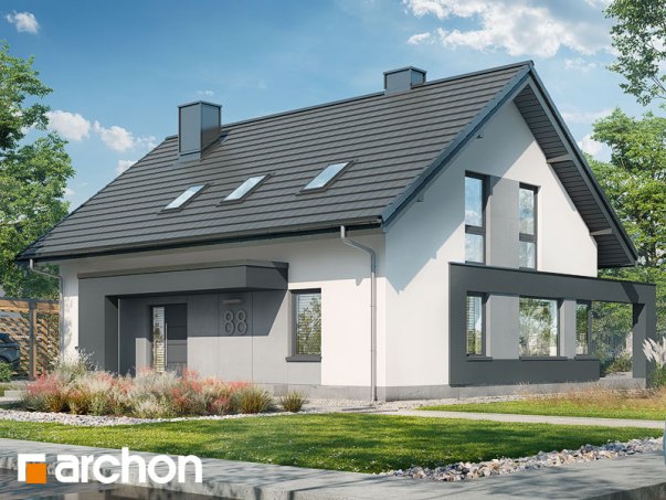 Проект дома Дом в сорго - 2 С мансардным этажом дома в Киеве