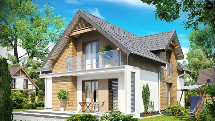 Проект дома U197 - 3 С мансардным этажом дома в Киеве