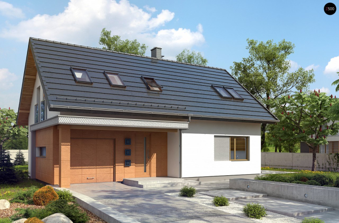 Проект дома U269 - 1 С мансардным этажом дома в Киеве