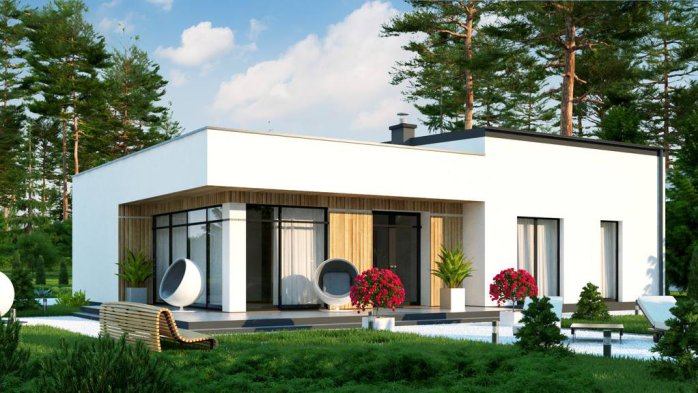 Проект дома Ux35 GL2 - 1 Одноэтажные дома в Киеве