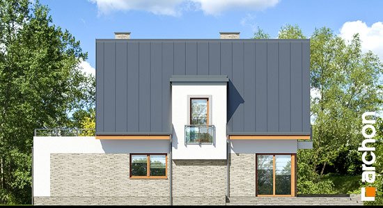 Проект дома Дом в амариллисах 5 - 6 С мансардным этажом дома в Киеве