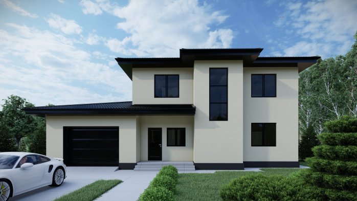 Проект дома DBT 476 - 4 Двухэтажные дома в Киеве