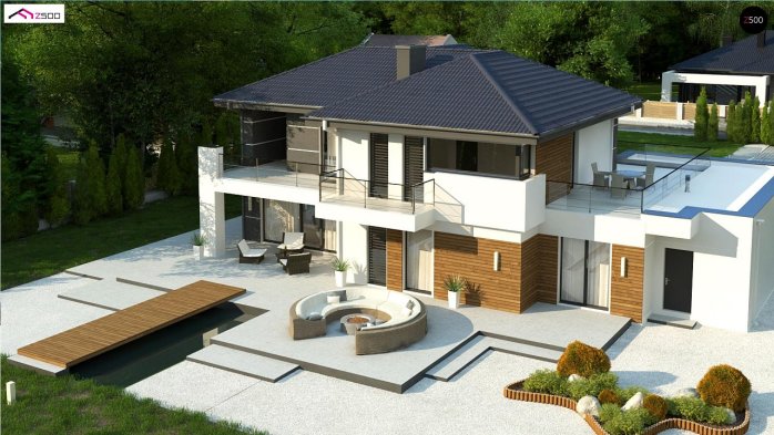 Проєкт будинку U404 - Двоповерхові дома у Києві