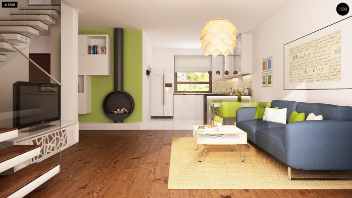 Проект дома U12 P GP - 2 С мансардным этажом дома в Киеве