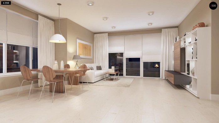 Проект дома U102 GP - 4 С мансардным этажом дома в Киеве