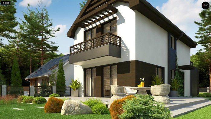 Проект дома U374 - 3 Двухэтажные дома в Киеве