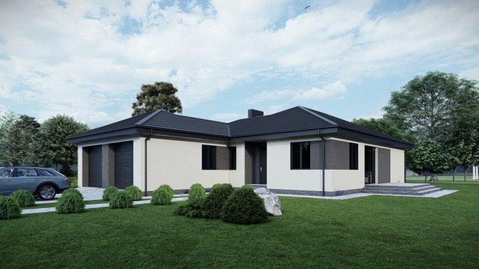 Проект дома DBT 582 - 1 Одноэтажные дома в Киеве