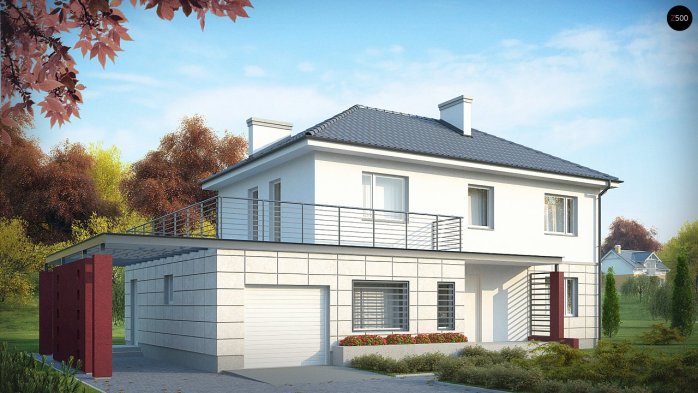 Проект дома Ux6 - 3 Двухэтажные дома в Киеве