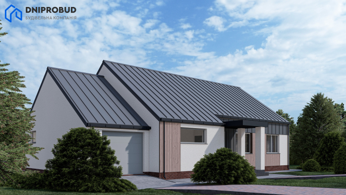 Проєкт будинку Db 22 - Одноповерхові дома у Києві