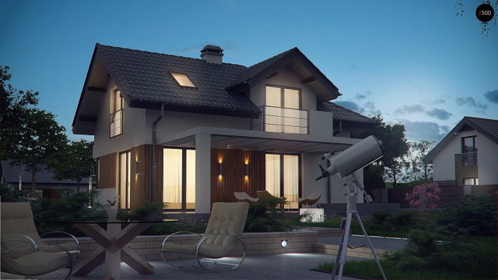 Проект дома U150 - 3 С мансардным этажом дома в Киеве