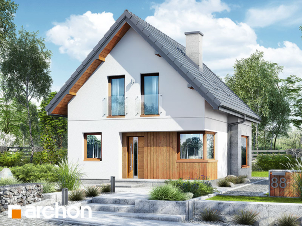 Проект дома Дом в винограде 7 - 1 С мансардным этажом дома в Киеве