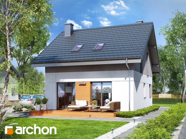 Проект дома Дом в аркадии - 2 С мансардным этажом дома в Киеве