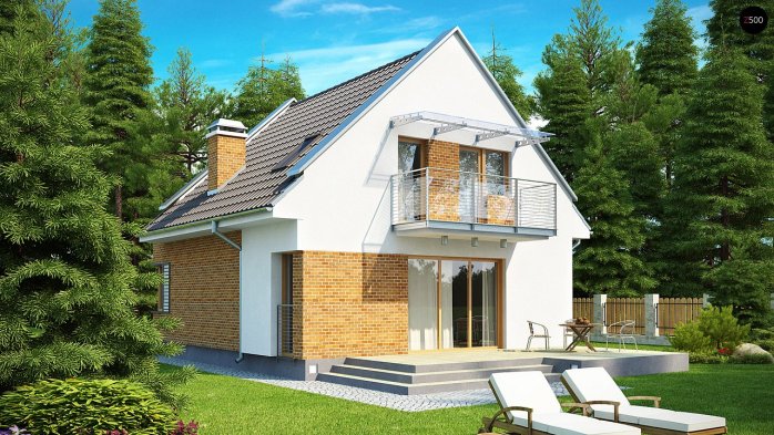 Проект дома U112 - 2 С мансардным этажом дома в Киеве