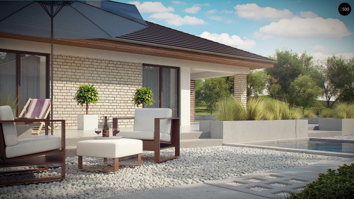 Проект дома U301 - 6 Одноэтажные дома в Киеве