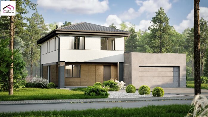 Проект дома U487 - 3 Двухэтажные дома в Киеве