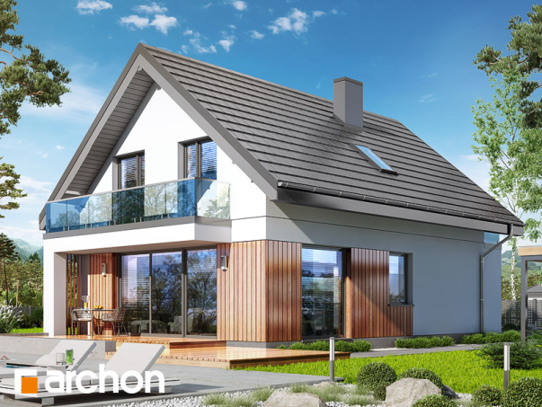 Проект дома Дом в сон-траве 4 - 2 С мансардным этажом дома в Киеве