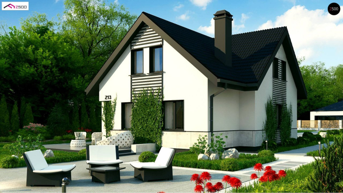 Проект дома U13 - 5 С мансардным этажом дома в Киеве