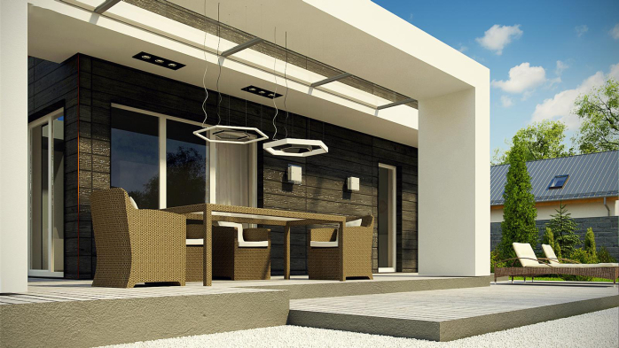 Проект дома Ux69 v1 - 7 Одноэтажные дома в Киеве