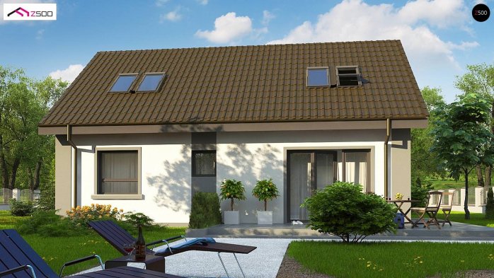 Проект дома U12 P - 4 С мансардным этажом дома в Киеве