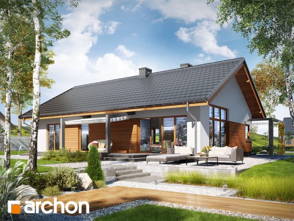 Проект дома Дом в мекинтошах (ВП) - 1 Одноэтажные дома в Киеве