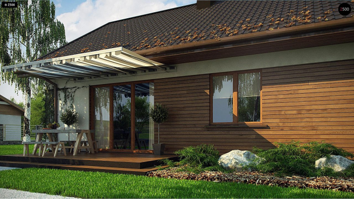 Проект дома U369 D - 6 Одноэтажные дома в Киеве