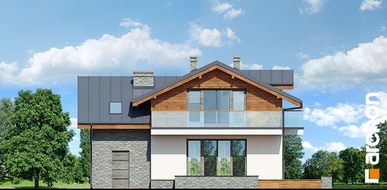 Проект дома Дом в буддлеях вер.3 - 6 С мансардным этажом дома в Киеве