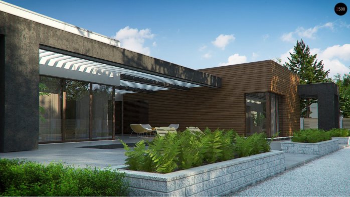 Проект дома Ux128 - 9 Одноэтажные дома в Киеве