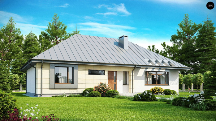 Проект дома U140 v1 - 3 Одноэтажные дома в Киеве