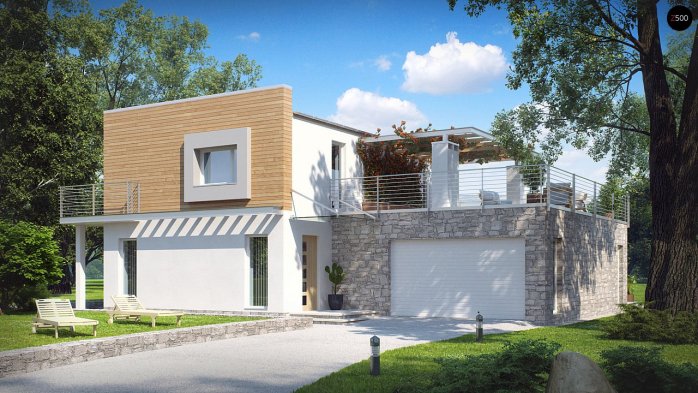 Проект дома Ux3 - 1 Двухэтажные дома в Киеве