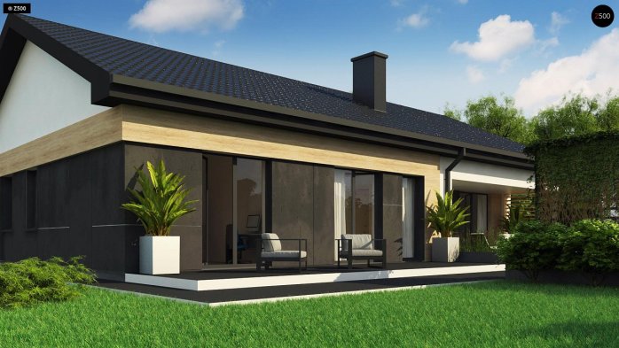 Проект дома U349 - 6 Одноэтажные дома в Киеве