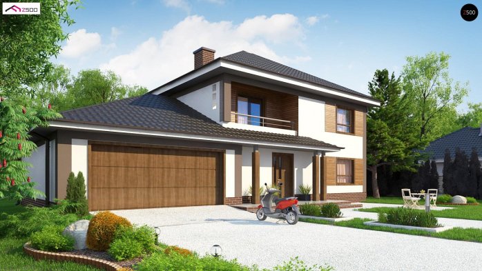 Проект дома Ux12 GL2 - 4 Двухэтажные дома в Киеве