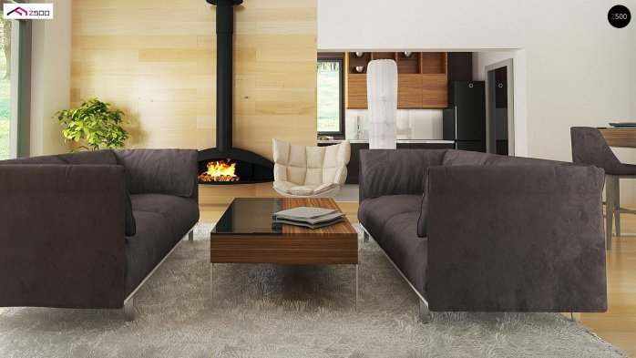 Проект дома U402 B+ - 9 Одноэтажные дома в Киеве