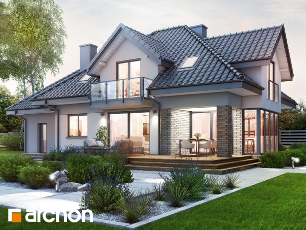 Проект дома Дом в сливах (Г) - 2 С мансардным этажом дома в Киеве