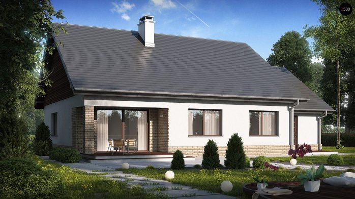 Проект дома U131 - 3 Одноэтажные дома в Киеве