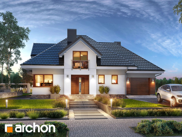 Проект дома Дом в сливах 2 (Г) - 1 С мансардным этажом дома в Киеве