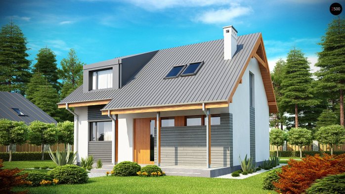 Проект дома U146 - 2 С мансардным этажом дома в Киеве