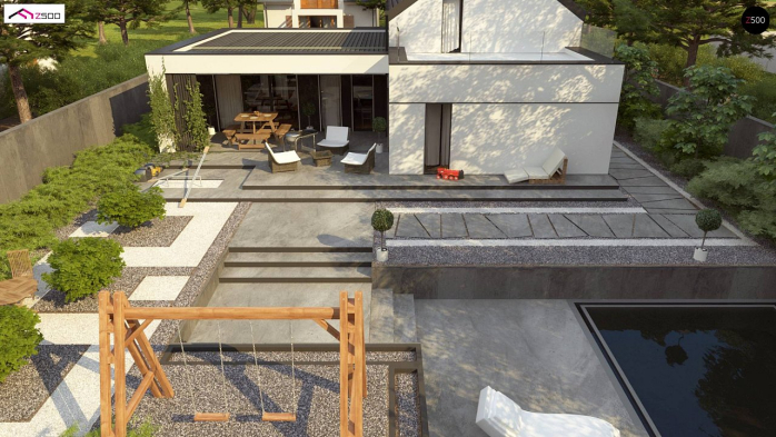 Проект дома U457 - 6 С мансардным этажом дома в Киеве