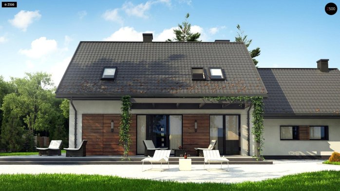 Проект дома U345 - 3 С мансардным этажом дома в Киеве