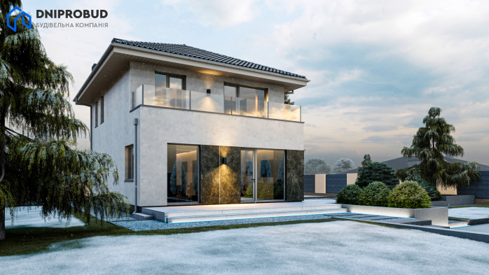 Проект дома DB 49 - 3 Двухэтажные дома в Киеве