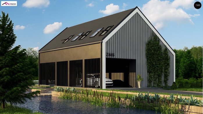 Проект дома U445 D - 4 С мансардным этажом дома в Киеве