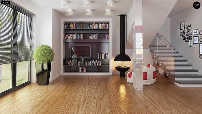 Проект дома U290 - 4 С мансардным этажом дома в Киеве