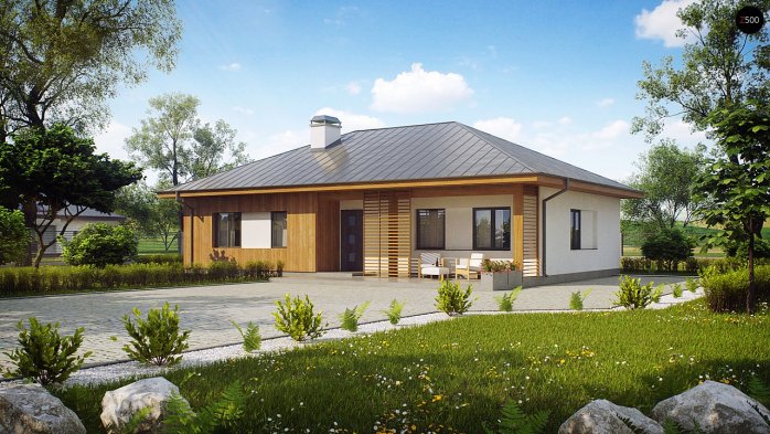 Проект дома U176 - 1 Одноэтажные дома в Киеве