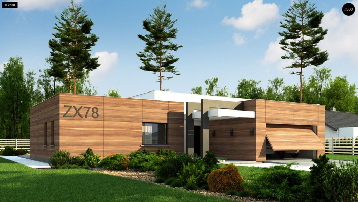 Проєкт будинку Ux78 - Одноповерхові дома у Києві