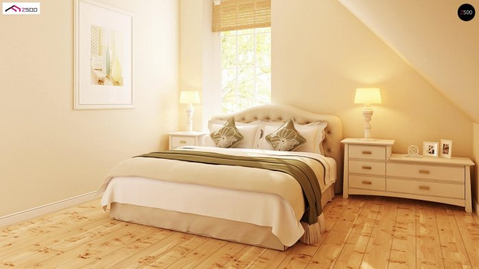 Проєкт будинку U71 GL - З мансардним поверхом дома у Києві