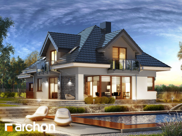 Проект дома Дом в сливах 2 (Г) - 2 С мансардным этажом дома в Киеве