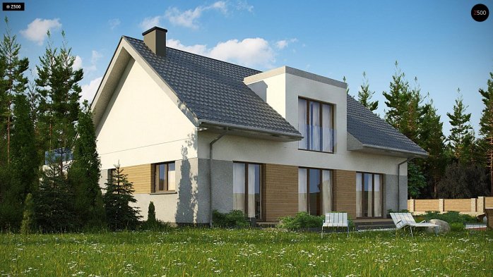 Проект дома U358 - 6 С мансардным этажом дома в Киеве