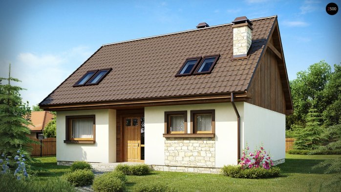 Проект дома U40 - 2 С мансардным этажом дома в Киеве