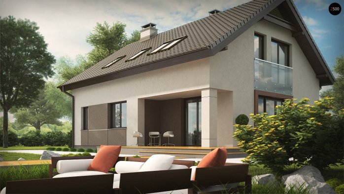 Проект дома U228 - 3 С мансардным этажом дома в Киеве